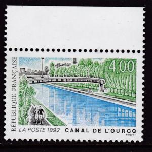 France 1989 Scott 2290 4fr. Canal at Ourcq Tourist Issue   VF/NH