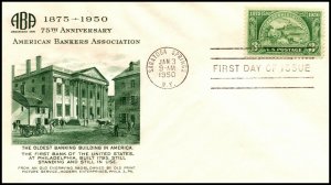 Scott 987 - 3 Cents Bankers Fulton FDC - Unaddressed Planty 987-13