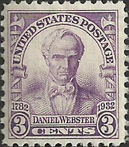 # 725 Mint Never Hinged Violet Daniel Webster