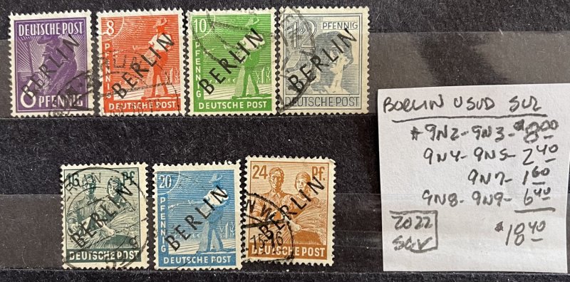 Berlin Used Selection #9N2//9N9- SCV=$18.40