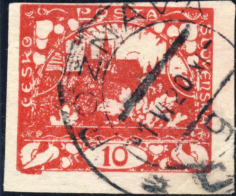 TCHECOSLOVAQUIE / CZECHOSLOVAKIA 1920  ROŽŇAVA * ČSP * g  (V.663-1g) on Mi.3