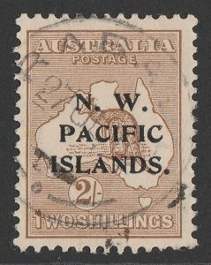 NEW GUINEA - NWPI 1915 Kangaroo 2/- brown 2nd wmk, type a.