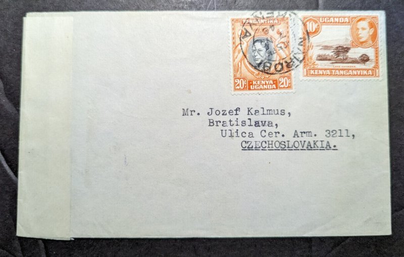 1948 British KUT Nairobi Kenya to Bratislava Czechoslovakia Jozef Kalmus