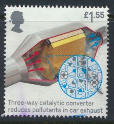 Great Britain Used  Inventions  £1.55 value issued 2019  Catalytic Converter