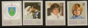 PITCAIRN ISLANDS SG226/9 1981 21st BIRTHDAY OF PRINICESS OF WALES MNH