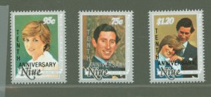 Niue #596A-598A  Single (Complete Set)