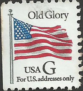 # 2883 USED G STAMP OLD GLORY