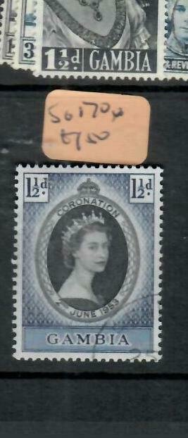 GAMBIA (P1412B)  QEII   CORONATION SG 170   VFU