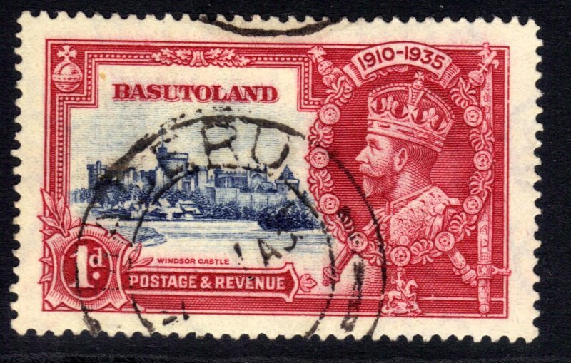 Basutoland 1935 KGV 1d Silver Jubilee Used SG 11 ( B467 ) 