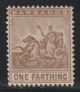 Barbados SC 91  Mint Lightly Hinged