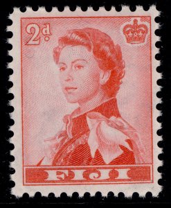 FIJI QEII SG301, 2d rose-red, NH MINT.