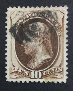 US #161 USED XF $95 LOT #5302