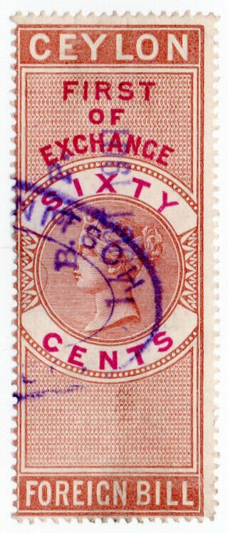 (I.B) Ceylon Revenue : Foreign Bill 60c (First)