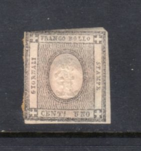 ITALY SARDINIA P1 MNH VF* Newspaper Stamp