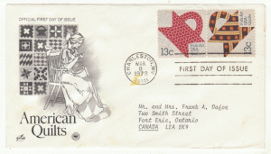 USA First Day Cover # 1745 - # 1746 - American Quits - Art Craft - Pair