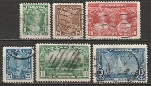 Canada 1935 Sc 211-6 set used