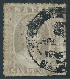 Natal, Sc #13, 6d Used