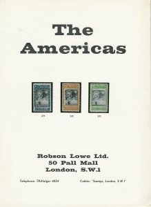 The Americas, Robson Lowe Ltd., #Sale 2350-2352, Dec. 10, 1963, Auction Catalog