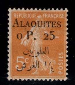 Alaouites Scott 7 MH* surcharged stamp