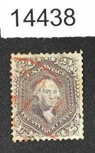 MOMEN: US STAMPS # 70 RED CANCEL USED $340 LOT #14438