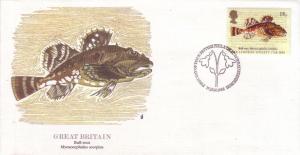 Great Britian FDC SC# 1201 Bull Rout Fish L170