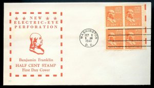 U.S. Scott 803 Electric Eye FDC Post Marked in Washington, DC