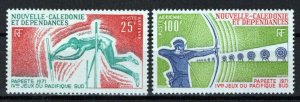 New Caledonia C82-C83 MNH Air Post South Pacific Games Sports ZAYIX 0524S0362