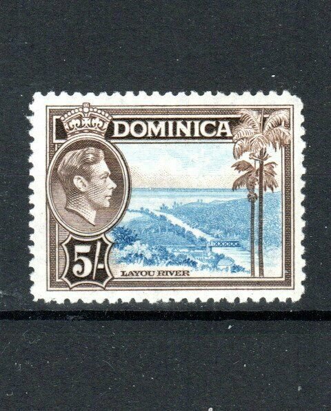 Dominica 1938-47 5s Layou River MH