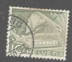 Switzerland Scott 330 Used train stamp