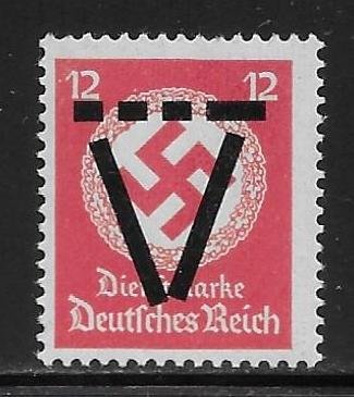 Germany o98 12pf 1945 French V for Victory Overprint single MNH