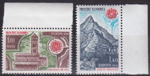 ANDORRA FRANZÖSISCH [1978] MiNr 0290-91 ( **/mnh ) CEPT