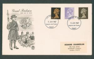 GB FDC Machins  JUN 1967