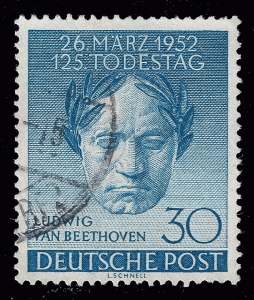 Germany, West Berlin 1952  Sc 9N80 UF Beethoven