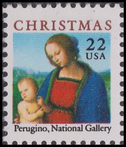 US 2244 Christmas Madonna & Child 22c single MNH 1986