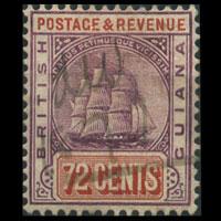 BR.GUIANA 1907 - Scott# 169 Colony Seal 72c Used