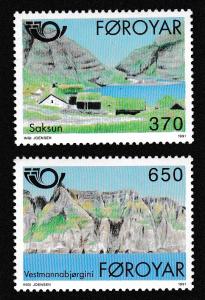 Faroe Is. Tourism 2v 1991 SG#214-215 SC#226-227