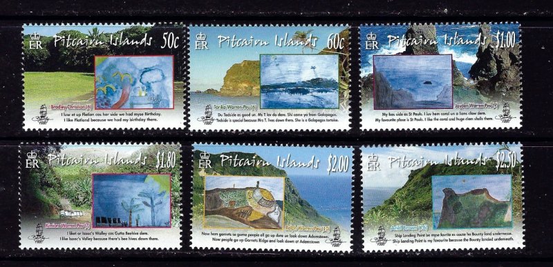 Pitcairn Is 697-702 MNH 2010 Childrens Art