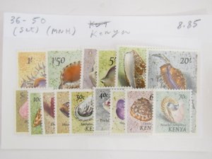 Kenya 36-50 MNH