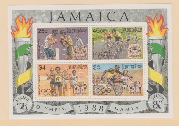 Jamaica Scott #697a Stamp - Mint NH Souvenir Sheet
