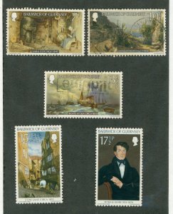 GUERNSEY 213-217 Complete Set (6vals) USED  CV $1.60 BIN $1.60