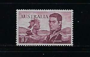 AUSTRALIA  SCOTT #377 1963-65 10 SHILLINGS- MINT NEVER HINGED