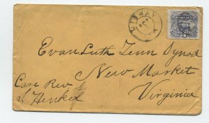 c1870 Midway PA #114 cover double circle [H.717]