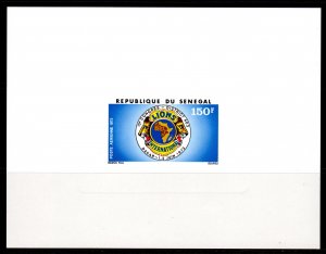 Senegal 1973 Sc#C121 AFRICAN LIONS CLUB DAKAR CONGRESS  DELUXE SOUVENIR SHEET