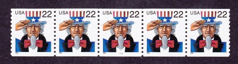 PNC5 22c Uncle Sam WA 1111 US 3353 MNH, F-VF