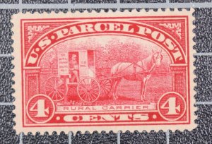 Scott Q4 - 4 Cents Parcel Post - MNH - Nice Stamp - SCV - $77.50