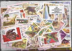 Dinosaurs & Prehistoric Animals Collection - 300 Different Stamps