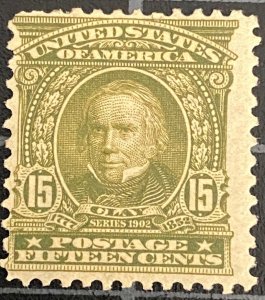 US Stamps - SC# 308 - MOGHR - Catalog Value $185.00