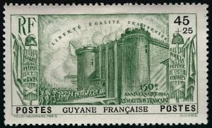 French Guiana1939 B4 French Revolution VF Mint OG hr...French Colonies are Hot!