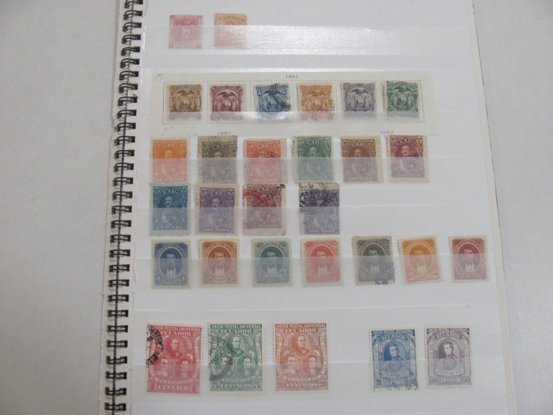 Ecuador vintage  1872-1930  mh,usedstamp selection