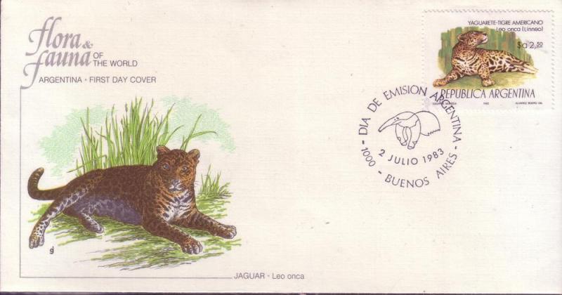 Argentina FDC SC# 1421 Jaguar L97